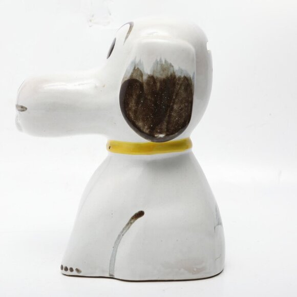Vintage Hand Painted Ceramic Snoopy Coin Bank Peanuts Dog Dan Brechner DeeBeebo - Picture 8 of 10